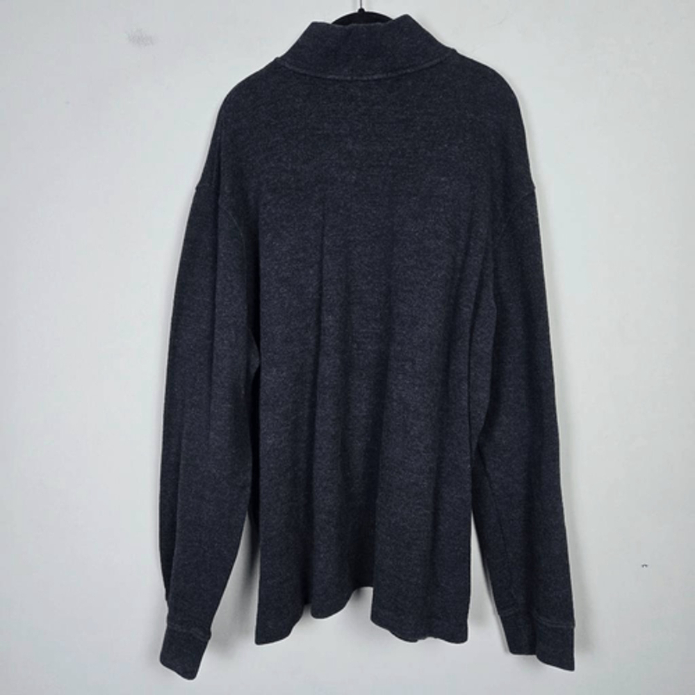 Polo Ralph Lauren Mens 1/4 Zip Sweater XXL Grey Neutral Preppy Layers Cozy Work - Picture 2 of 7